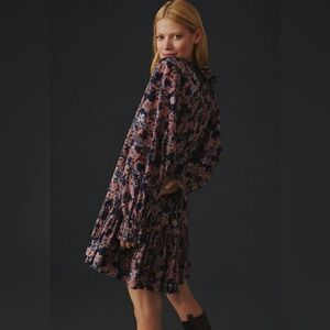Anthropologie Sundry Floral Boho Mini Dress